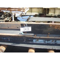 Rubberbelt conveyor, 4000 mm x 740 mm, flat